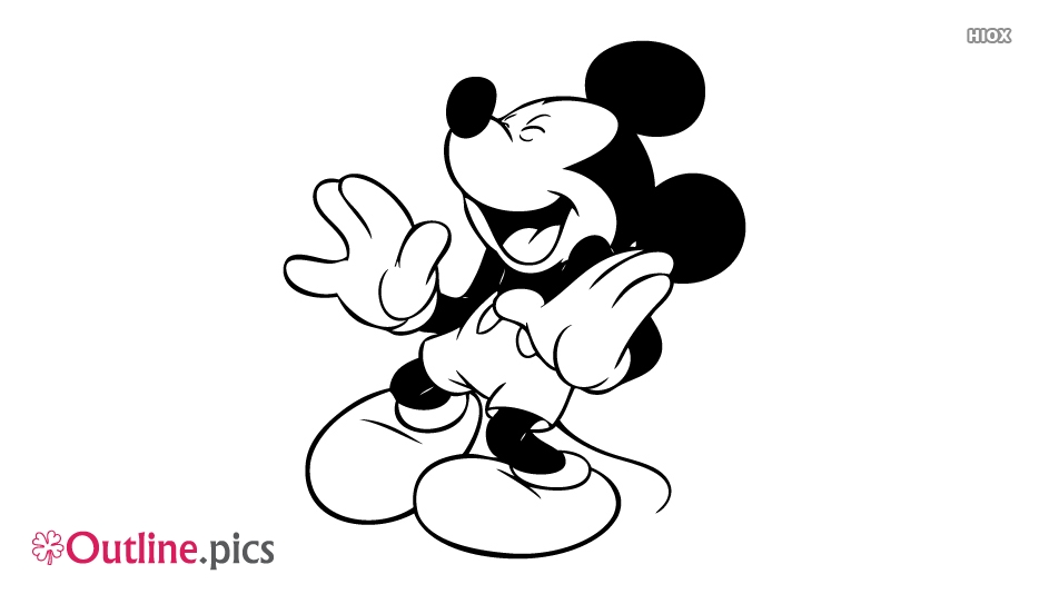 Detail Mickey Mouse Outline Images Nomer 44