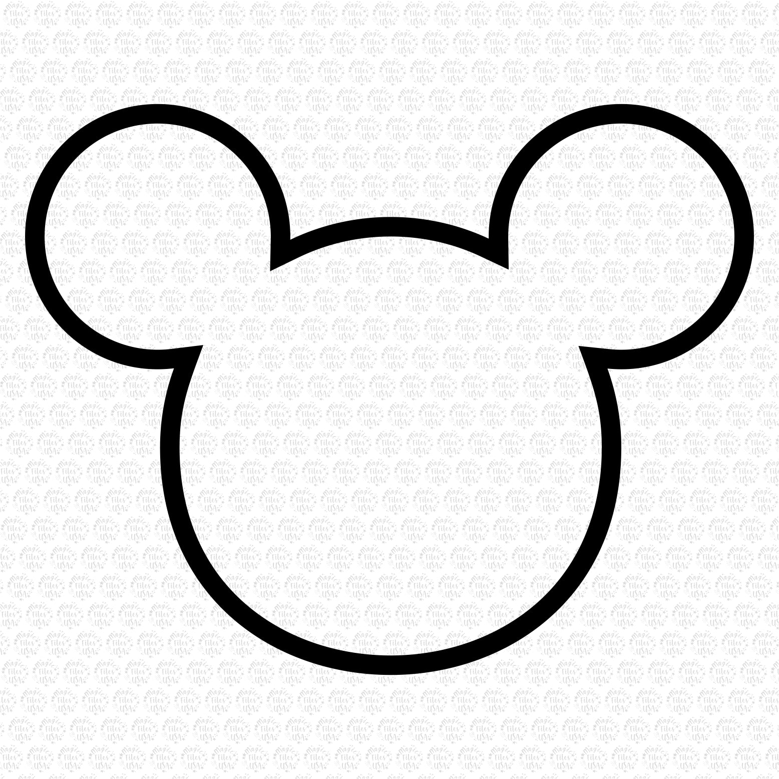 Detail Mickey Mouse Outline Images Nomer 5