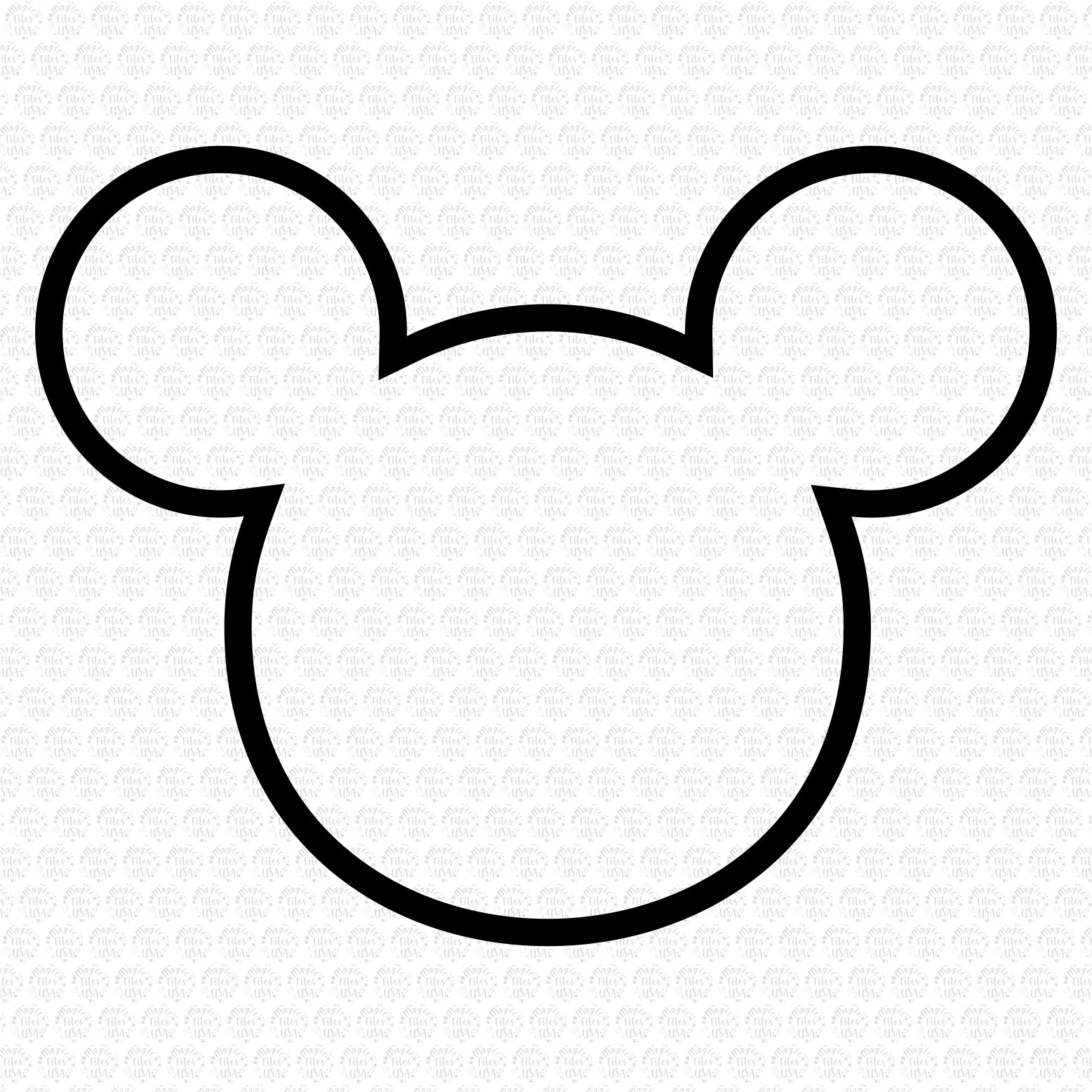 Detail Mickey Mouse Outline Images Nomer 5