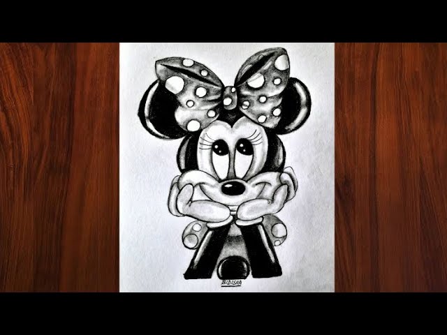 Detail Mickey Mouse Pencil Sketch Nomer 11