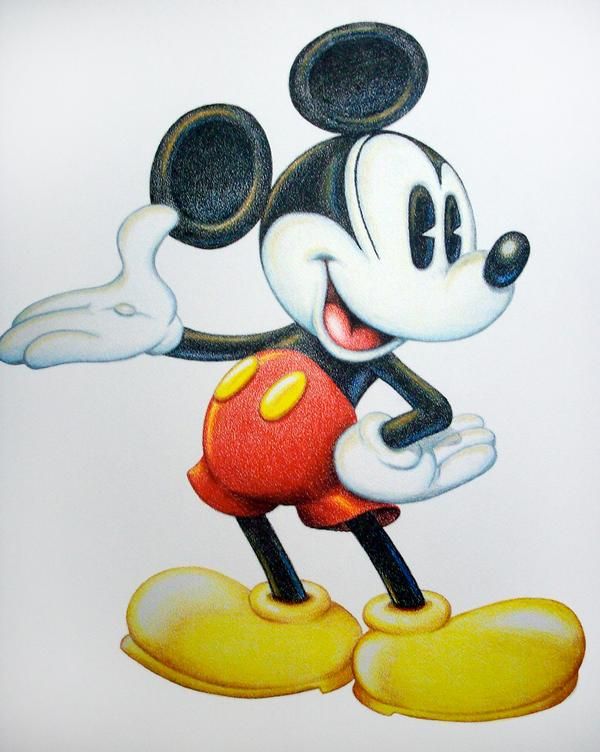 Detail Mickey Mouse Pencil Sketch Nomer 23