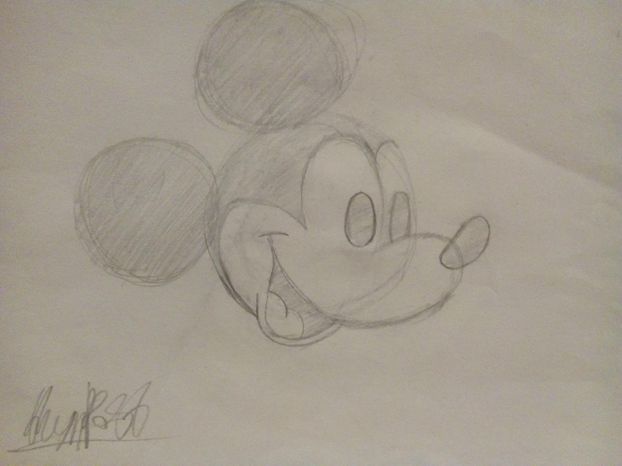 Detail Mickey Mouse Pencil Sketch Nomer 31