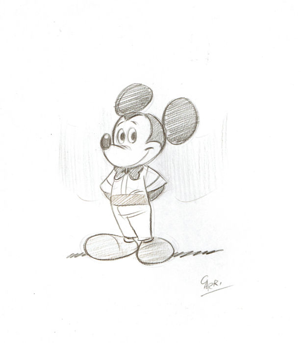 Detail Mickey Mouse Pencil Sketch Nomer 51