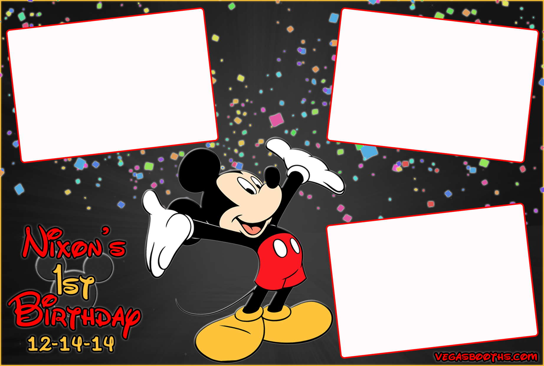 Mickey Mouse Photo Booth Layout - KibrisPDR