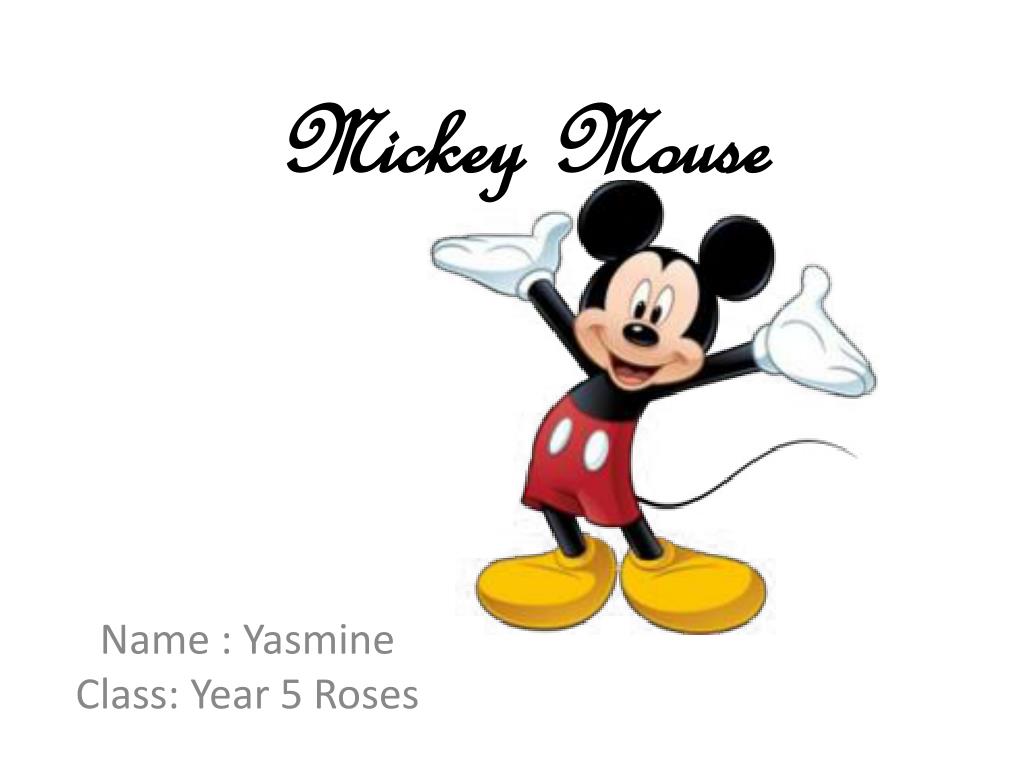 Detail Mickey Mouse Powerpoint Template Nomer 4