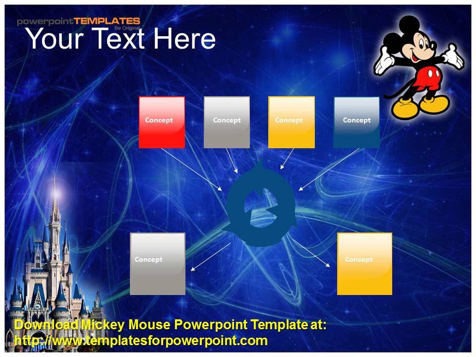 Detail Mickey Mouse Powerpoint Template Nomer 43