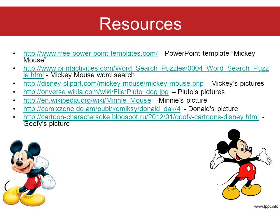 Detail Mickey Mouse Powerpoint Template Nomer 44