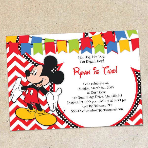 Detail Mickey Mouse Powerpoint Template Nomer 45