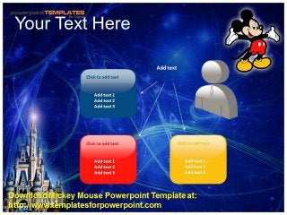 Detail Mickey Mouse Powerpoint Template Nomer 49