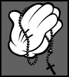Mickey Mouse Praying Hands - KibrisPDR