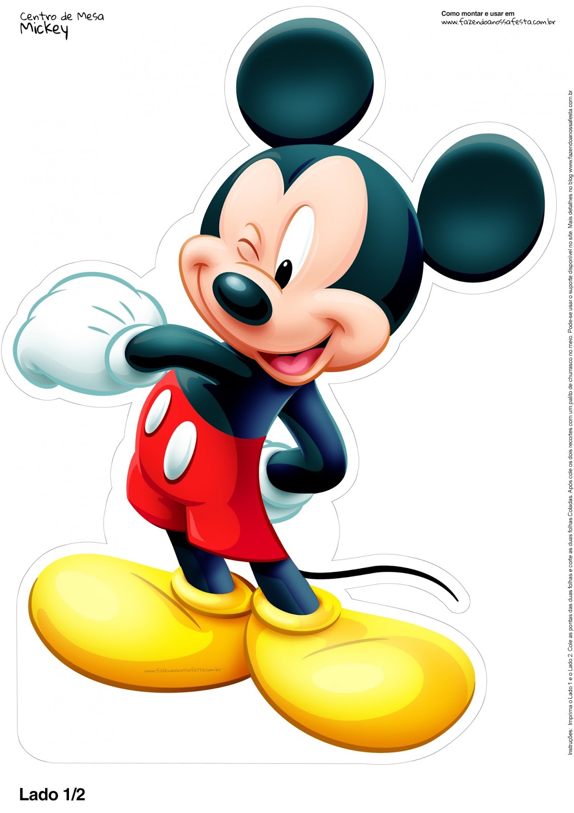 Detail Mickey Mouse Printable Images Nomer 14