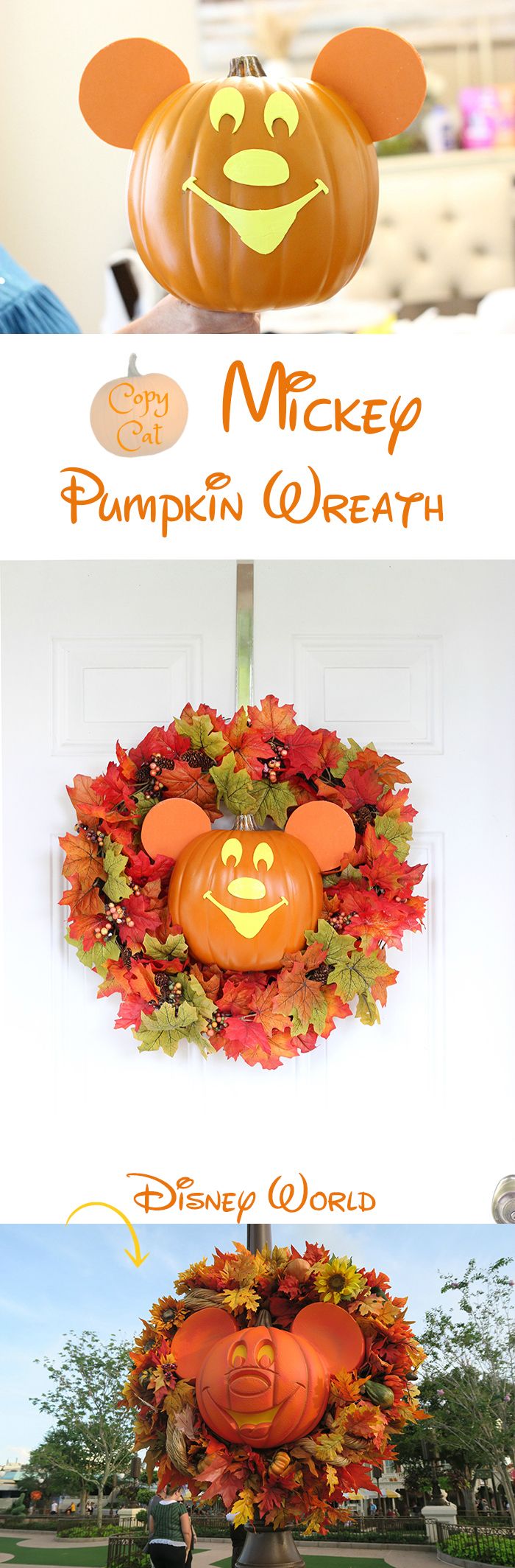 Detail Mickey Mouse Pumpkin Wreath Nomer 11