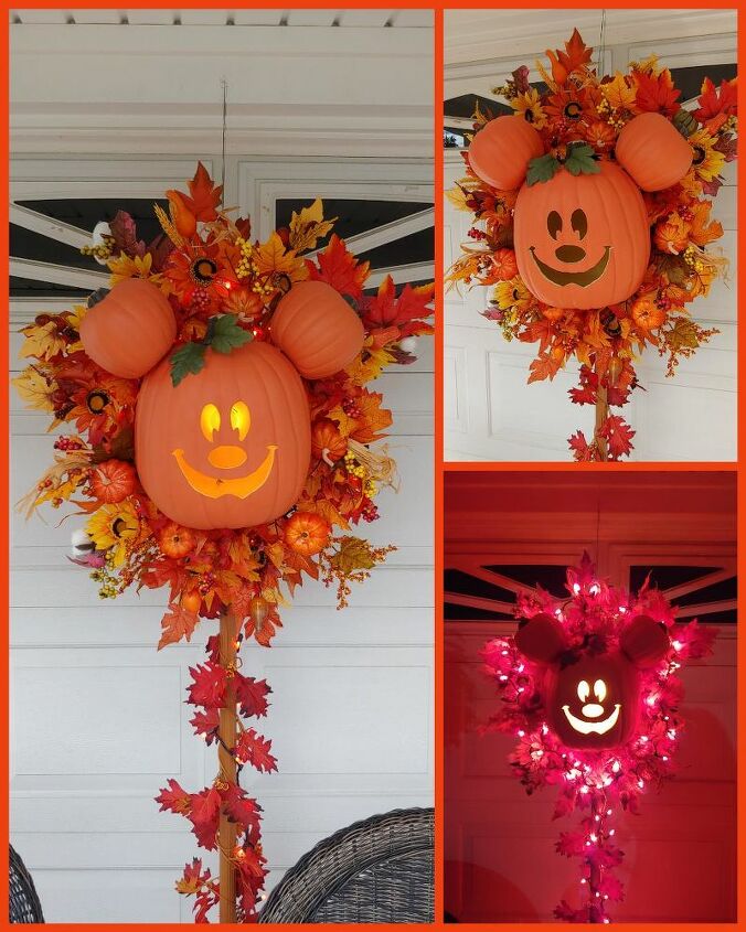 Detail Mickey Mouse Pumpkin Wreath Nomer 36