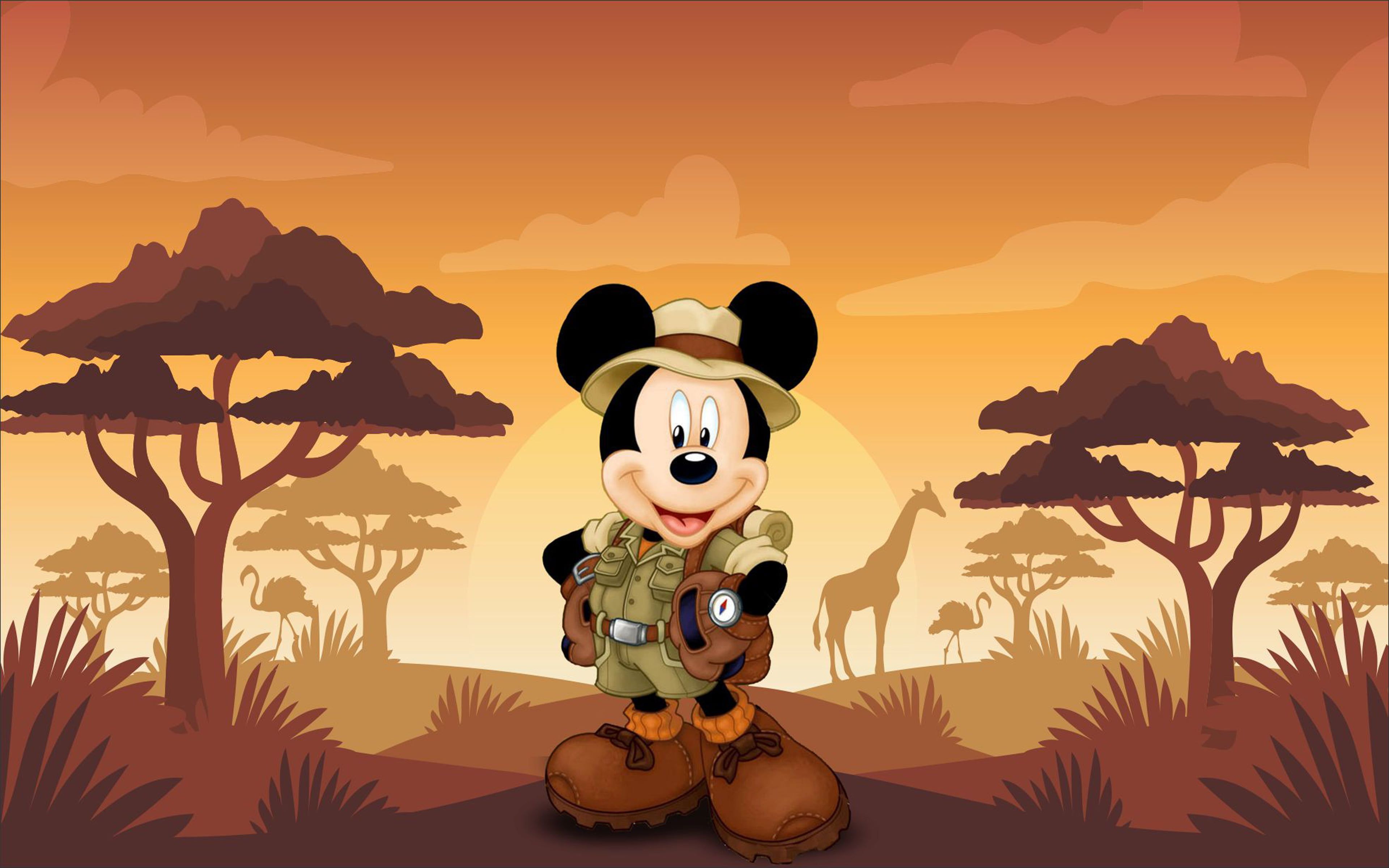 Mickey Mouse Safari Background - KibrisPDR