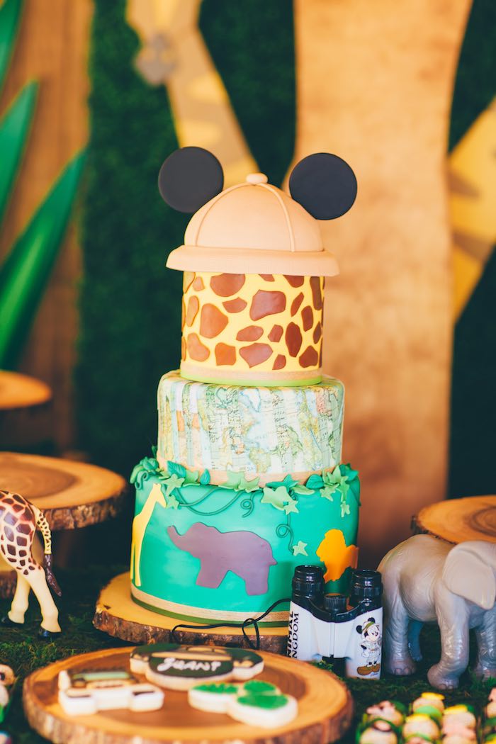 Detail Mickey Mouse Safari Birthday Cake Nomer 28