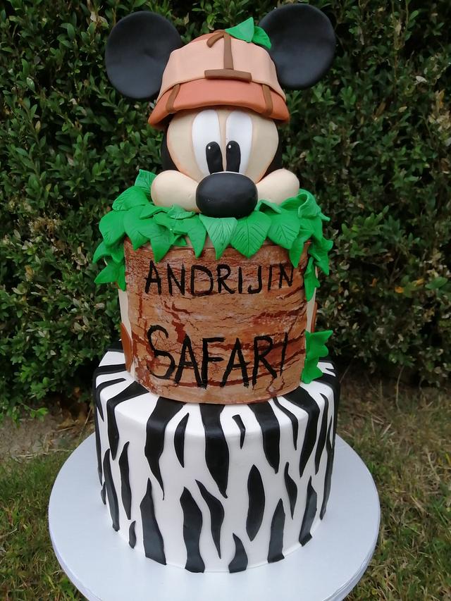 Detail Mickey Mouse Safari Birthday Cake Nomer 47