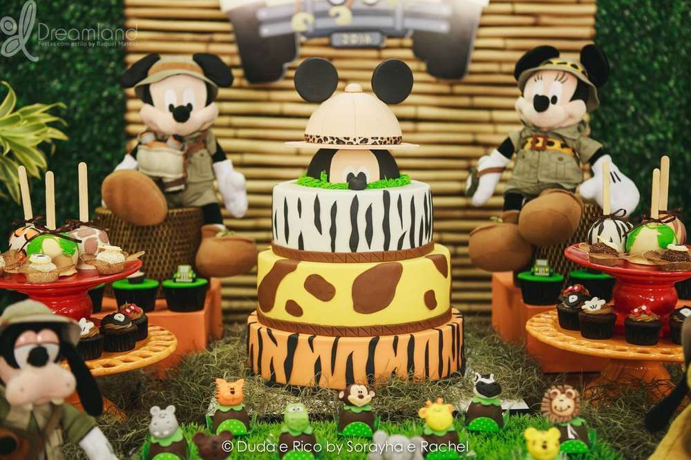 Detail Mickey Mouse Safari Birthday Cake Nomer 51