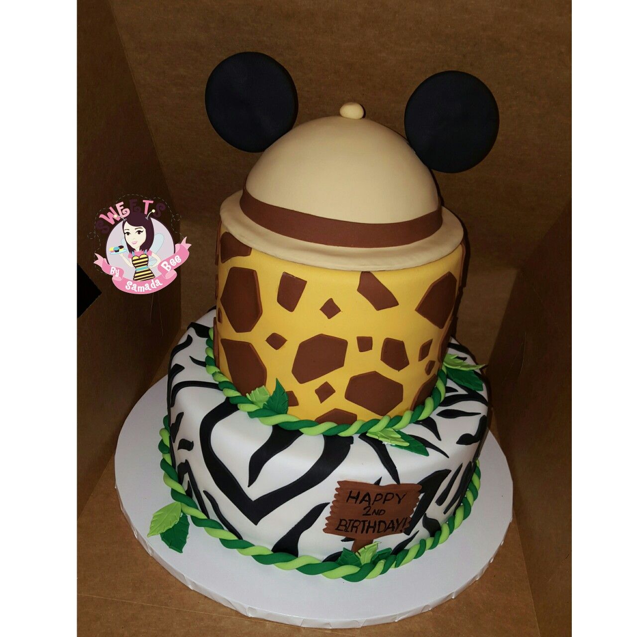 Detail Mickey Mouse Safari Birthday Cake Nomer 7