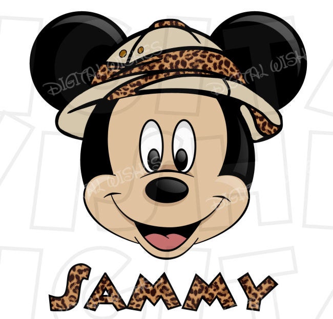 Detail Mickey Mouse Safari Clipart Nomer 20