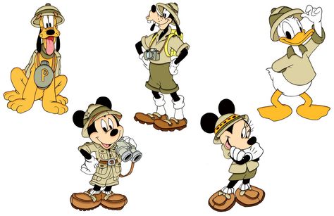 Detail Mickey Mouse Safari Clipart Nomer 5