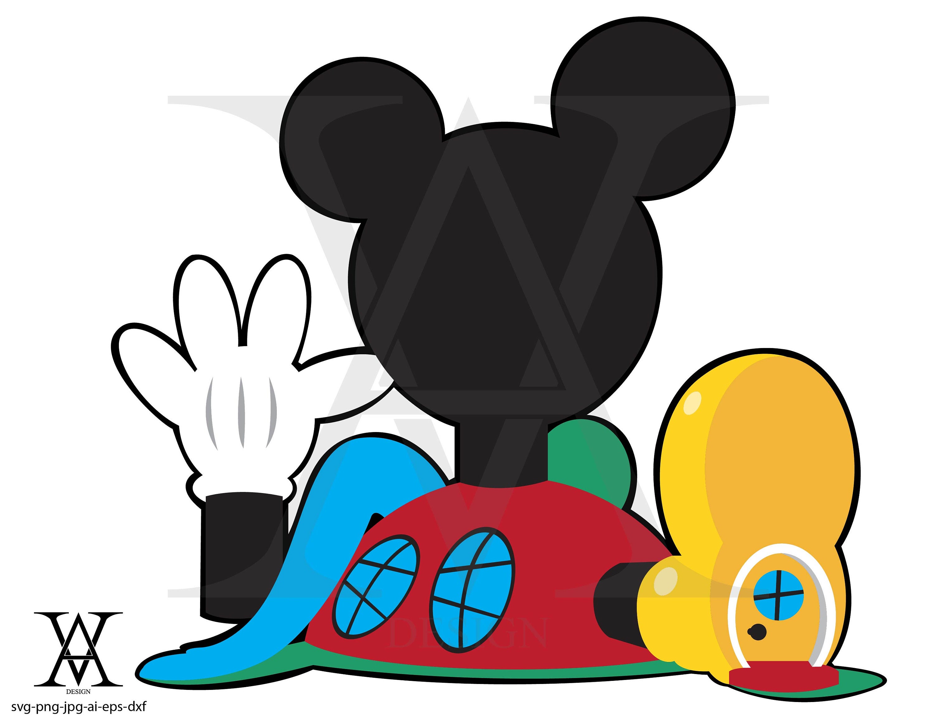 Detail Mickey Mouse Shorts Clipart Nomer 43