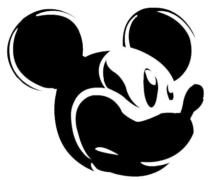 Detail Mickey Mouse Silhouette Clipart Nomer 45