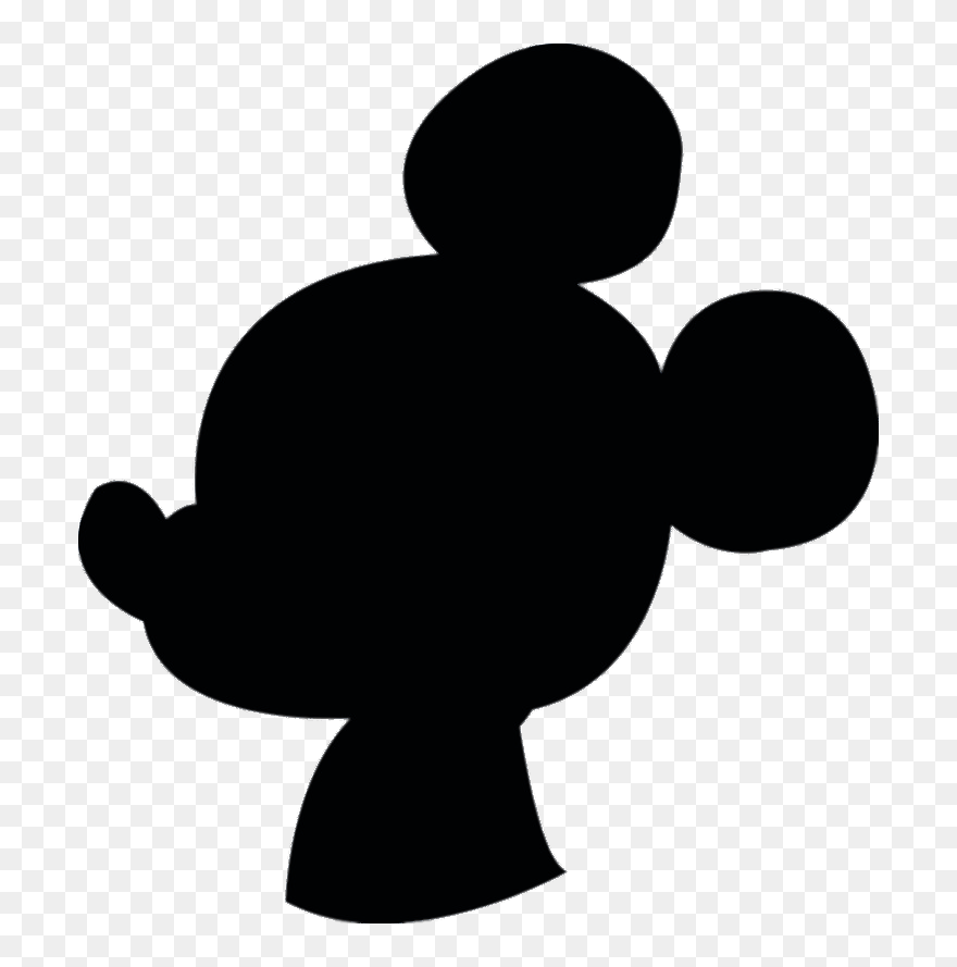 Detail Mickey Mouse Silhouette Clipart Nomer 6