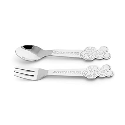 Detail Mickey Mouse Spoon And Fork Set Nomer 25