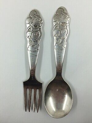 Detail Mickey Mouse Spoon And Fork Set Nomer 5
