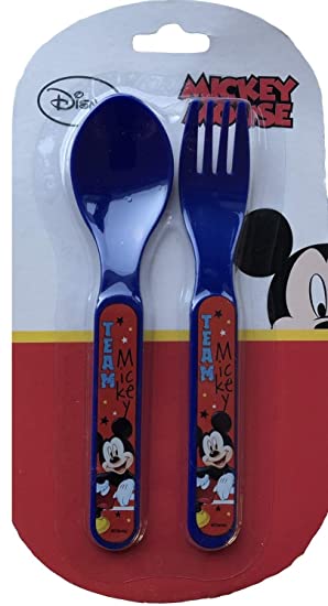 Detail Mickey Mouse Spoon And Fork Set Nomer 50