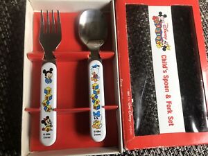 Detail Mickey Mouse Spoon And Fork Set Nomer 55