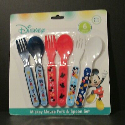 Detail Mickey Mouse Spoon And Fork Set Nomer 60