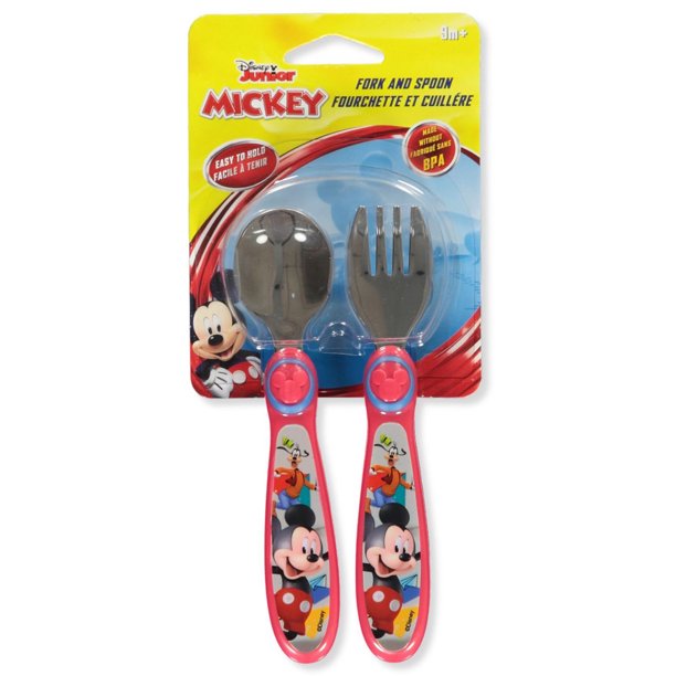 Detail Mickey Mouse Spoon And Fork Set Nomer 7