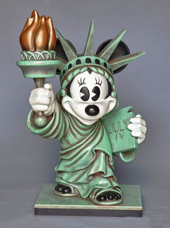 Detail Mickey Mouse Statue Of Liberty Nomer 10