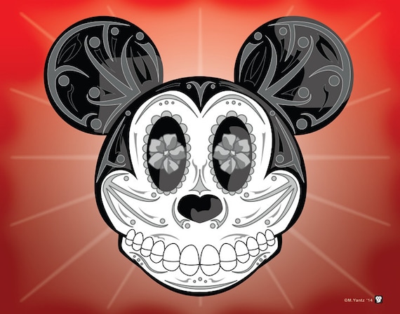 Mickey Mouse Sugar Skull - KibrisPDR