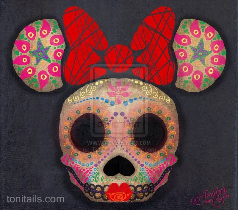 Detail Mickey Mouse Sugar Skull Nomer 24