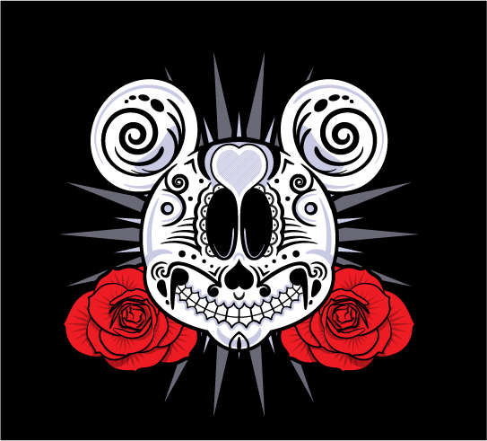 Detail Mickey Mouse Sugar Skull Nomer 8