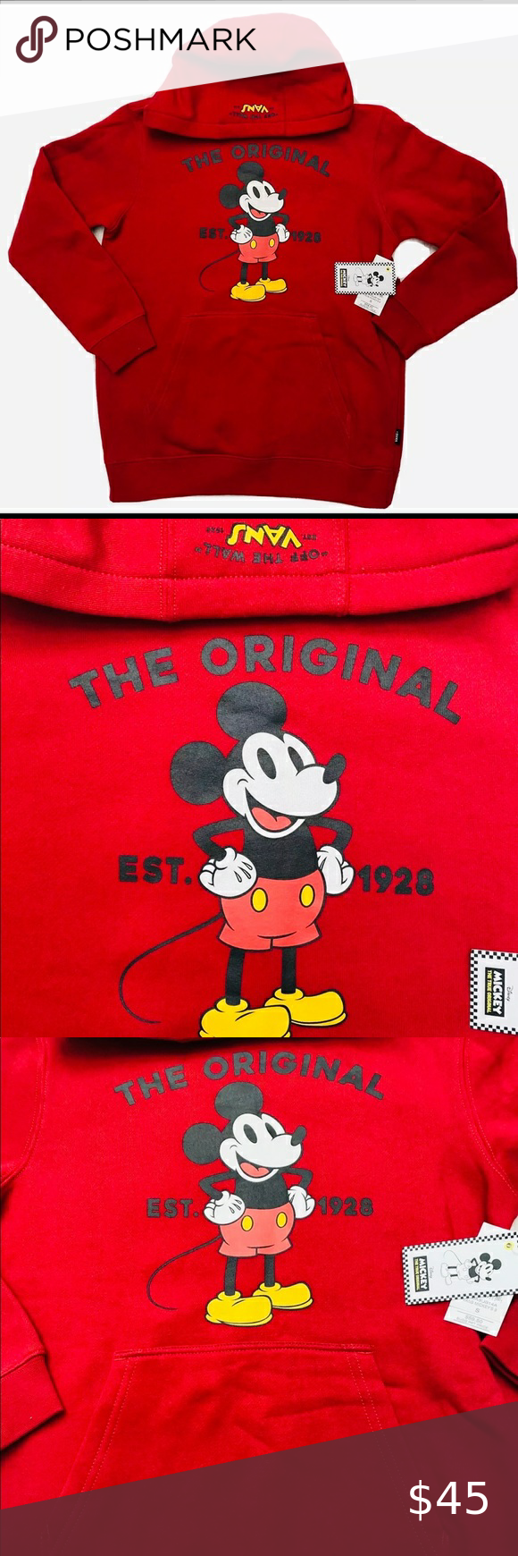 Detail Mickey Mouse Sweater Vans Nomer 38