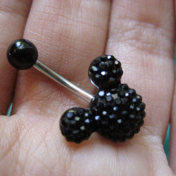 Detail Mickey Mouse Tongue Ring Nomer 12