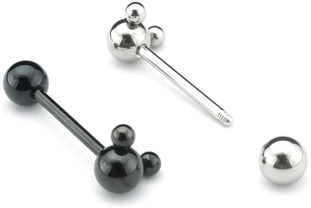 Detail Mickey Mouse Tongue Ring Nomer 3