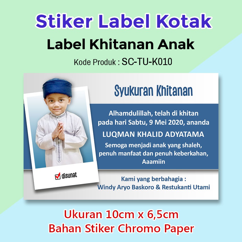 Detail Label Khitanan Nomer 2