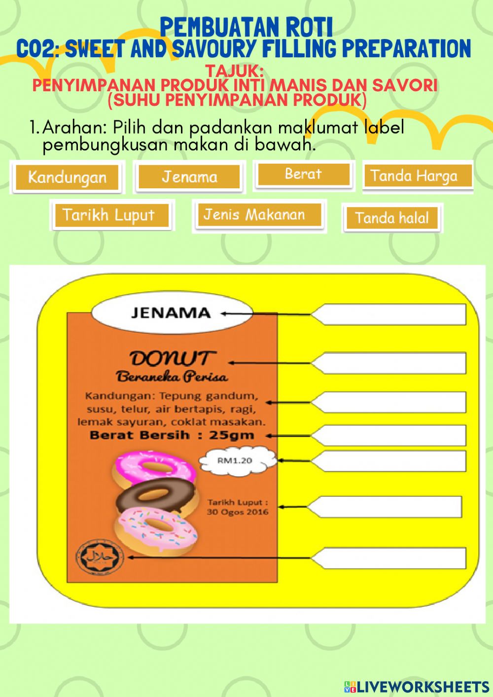 Detail Label Roti Manis Nomer 49