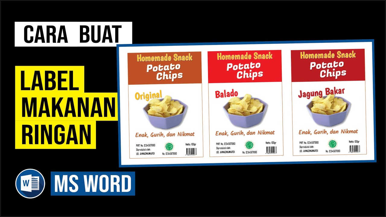Detail Label Snack Makanan Ringan Nomer 52