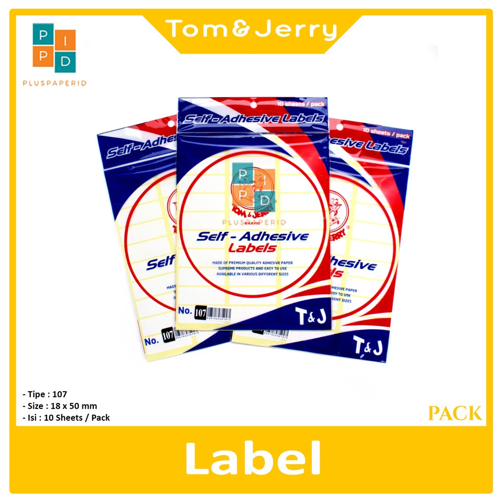 Detail Label Tom And Jerry 107 Nomer 15