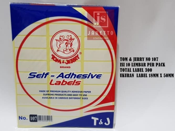Detail Label Tom And Jerry 107 Nomer 5