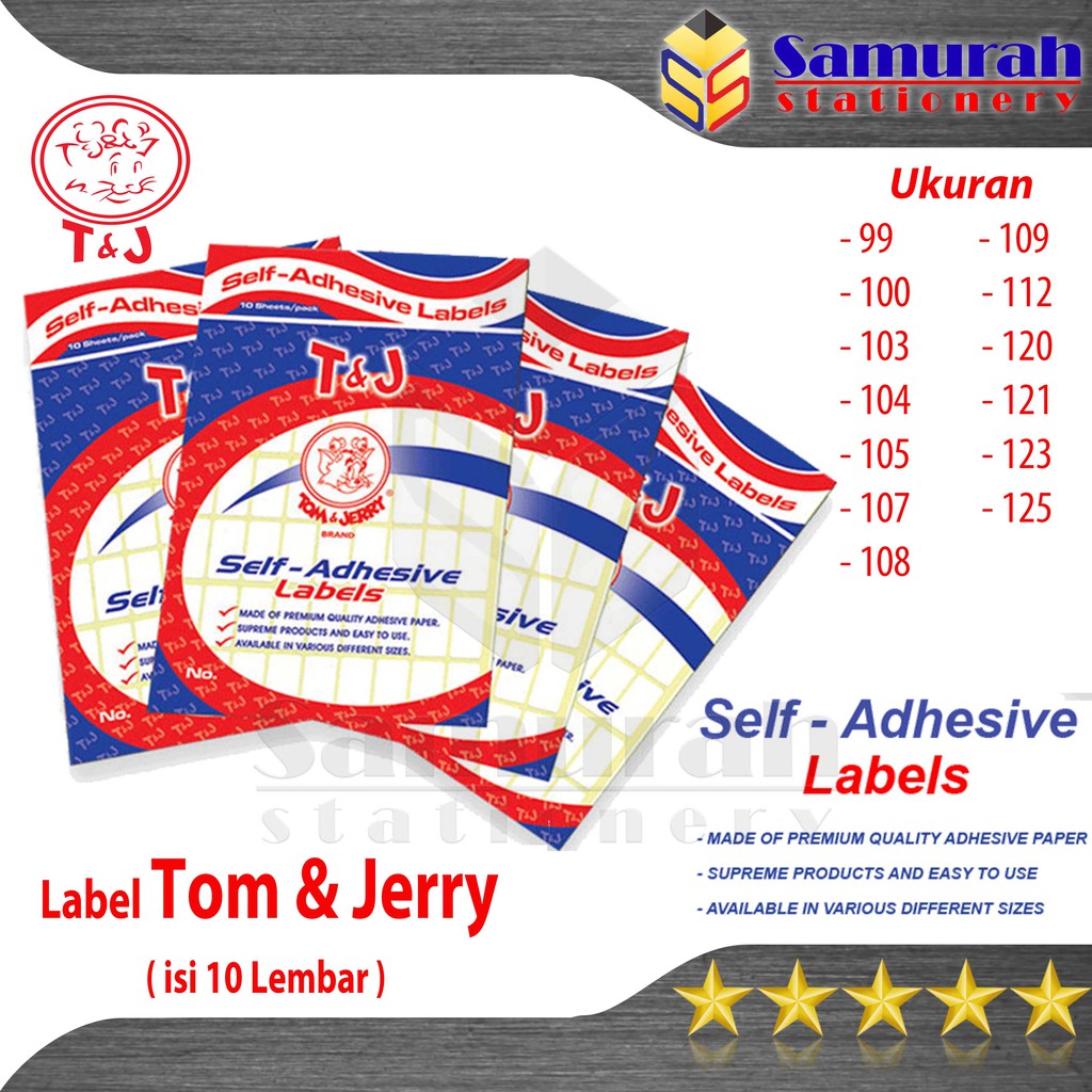 Detail Label Tom And Jerry 121 Nomer 35