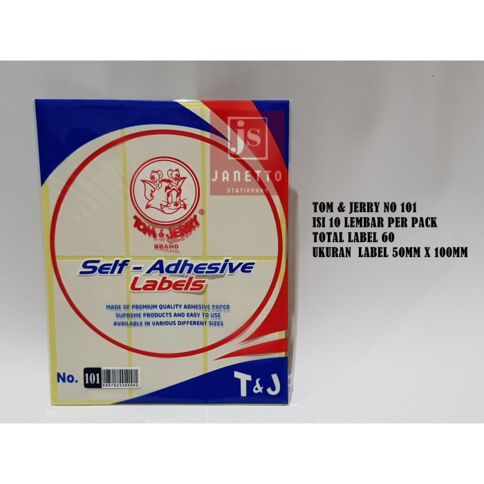 Detail Label Tom Jerry 101 Nomer 11