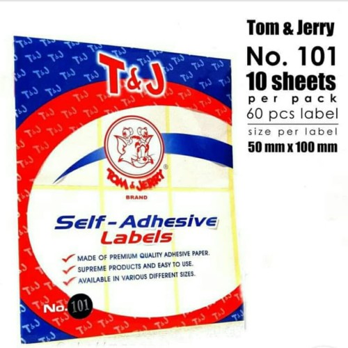 Detail Label Tom Jerry 101 Nomer 4