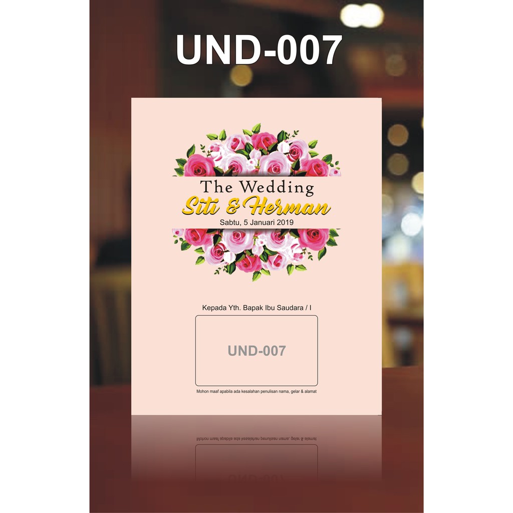 Detail Label Undangan Kosong Nomer 16
