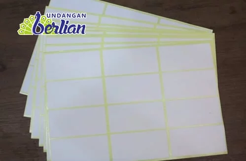 Detail Label Undangan Kosong Nomer 23